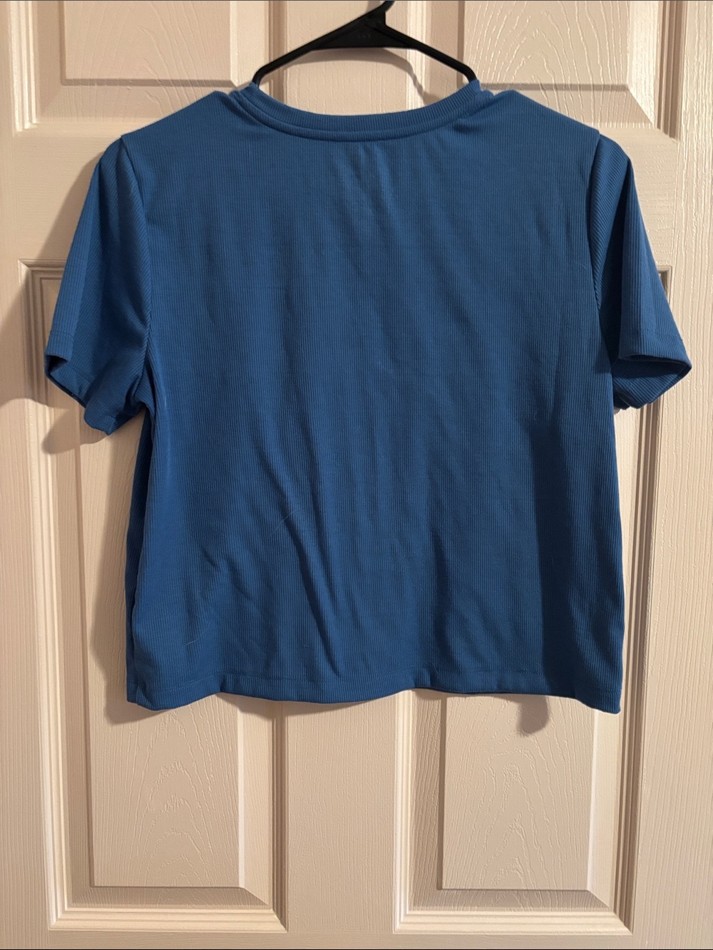 GAP Blue Short Sleeve Crop Top - Picture 2 of 3